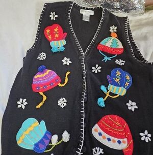 Hats and mittens sweater vest